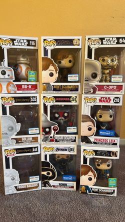 Funko Pop Lot of 9 Exclusive Figures