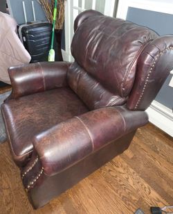 Leather couchseat