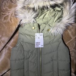 Olive Green H&M Sleeveless Vest