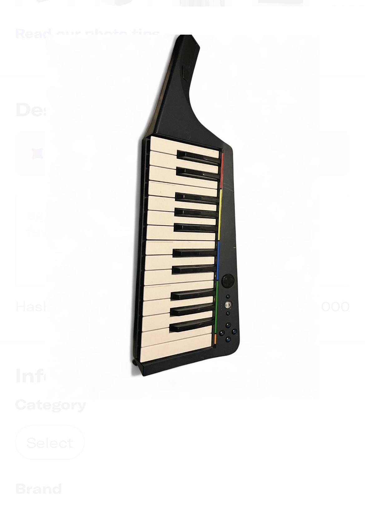 Harmonix Rock Band 3 Wireless Keyboard Keytar Nintendo Wii (96161)