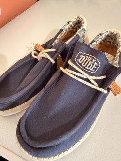 HEY DUDE Shoes Men's Wally Break Stitch Navy