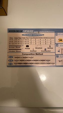 Modern End Cap Curtain Rods