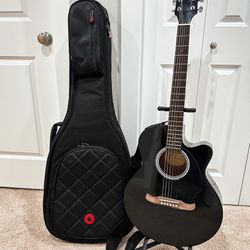 Fender Concert Acoustic Guitar with Carrying Case and Stand