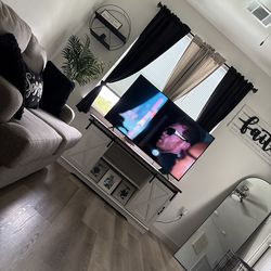 Moving sellll!! Two loveseat couches and tv stand