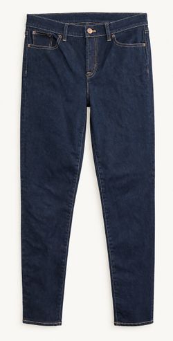J.Crew 8” Mid-Rise Skinny Jeans 29/28 Dark Indigo Stretch C9176