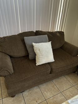 Couch and pillows