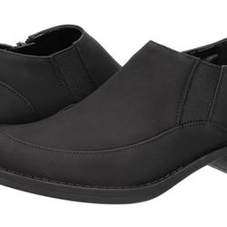 Easy Street Comfort Wave P U Suede Black Loafer Women's Heeled Loaders 6.5