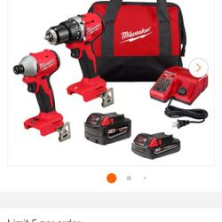 M18 Brushless Drill/impact Set