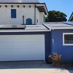 White Flush With Texture Garage Door
