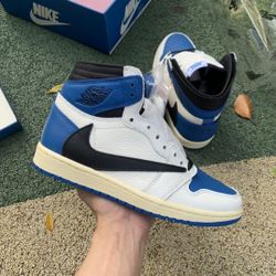 Travis Scott x Fragment x Air Jordan 1 High OG SP“Military Blue”