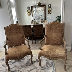 Two accent chairs
