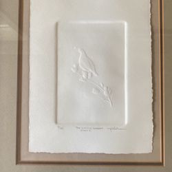 Framed “Scratchboard” Art Piece, Signed By Artist