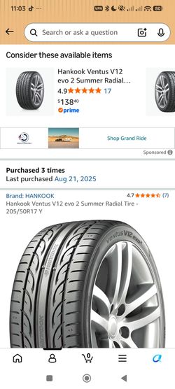 Hankook Ventus V12 evo 2 Summer Radial Tire