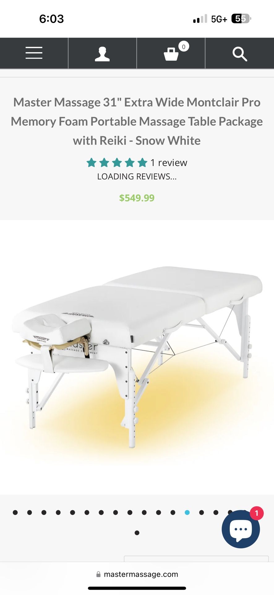 Master Massage 31" Montclair Pro Portable Table