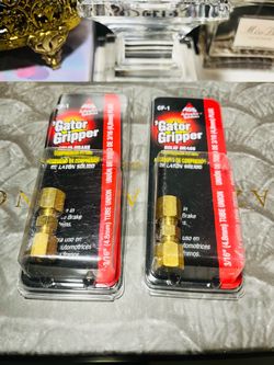 Gator Gripper 3/16" Brass Tube Union Brake Line Fittings