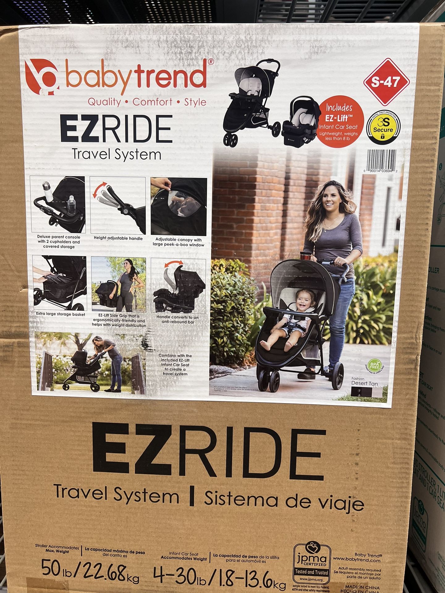NEW- Babytrend Ez Ride Stroller