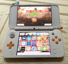 NEW 2DS XL Orange and White Modded! No scratches!