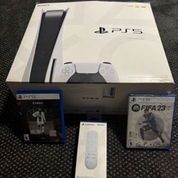 PS5 for sale!!! Remote and games include! $500