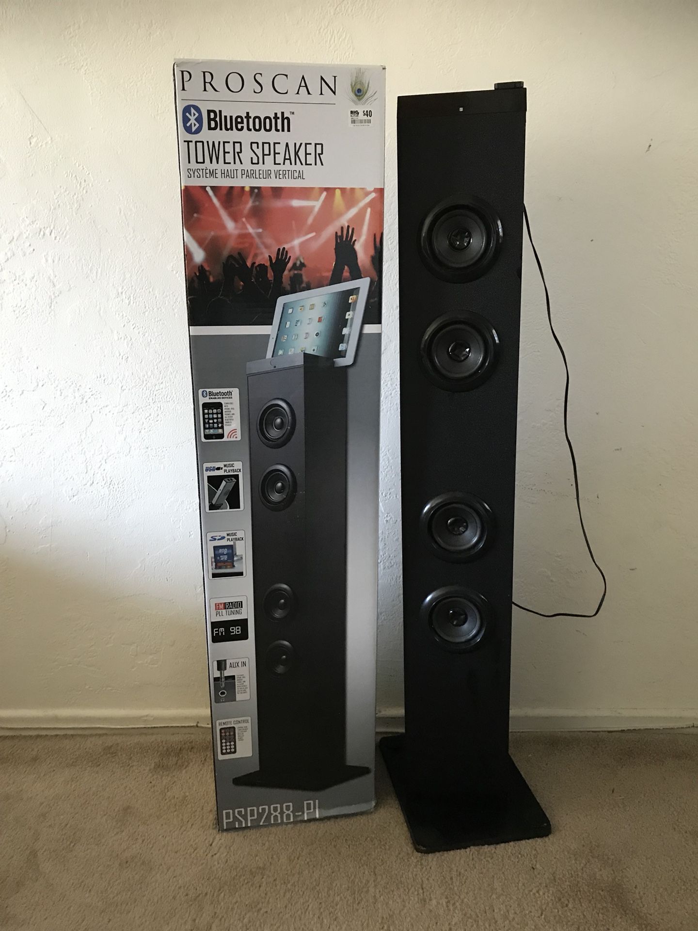 Proscan tower sale stereo system