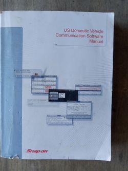 Snap-On US Domestic Vehicle Communication Software Manual! Repair Diagnostics Reference Supplemental! 🔥