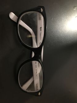 Black and white ray bands glasses