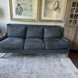 Blue Studded Sofa