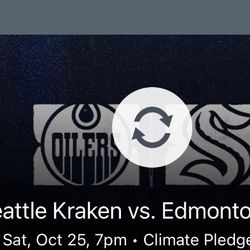 Seattle Kraken Vs Oilers | Sat Oct 25