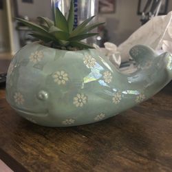 Whale Shaped Planter 