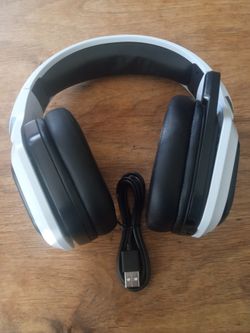 GAMING HANDSET HEADPHONES WIRELESS BLUETOOTH NOISE CANCELLING WITH FLIP-UP MICROPHONE 40 HOURS 