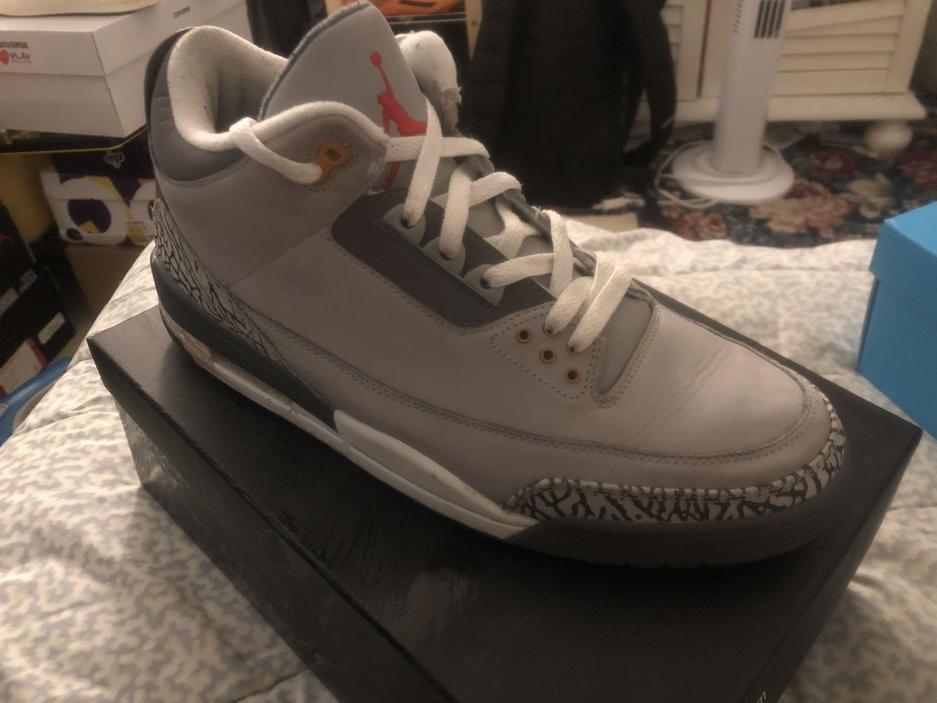 Jordan 3 cool grey size 12