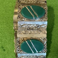 Vintage Mexican Bracelet Man Woman Silver Color 