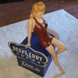 Deep Eddie Vodka " Betty" Pinup Girl For Bar, Man Cave,