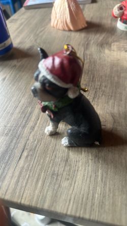 Dog hanging Christmas
