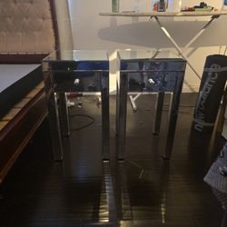 Mirrored Night Stands