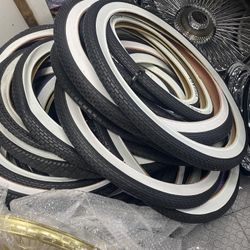 Bicycle Tires Whitewalls Straw Hat’s 