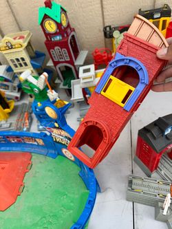 Lot of Vintage Fisher Price N More Tracks Buildings Toys 3 Big Totes MAKE OFFER