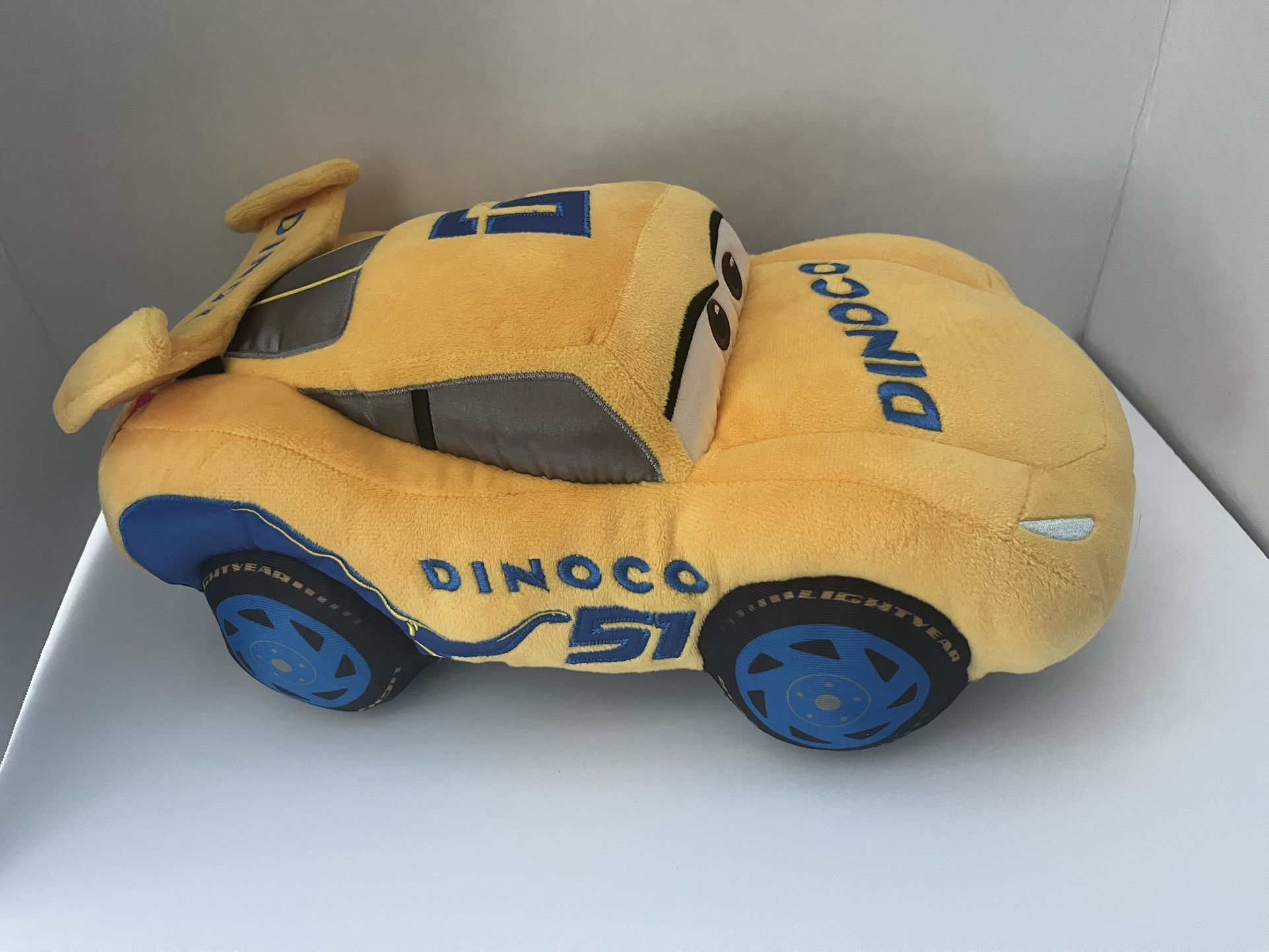 Disney Store Cars 3 Dinoco Cruz Ramirez Plush Yellow Pixar