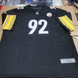 James Harrison Pittsburgh Steelers Mitchell Black Jersey No. 92
