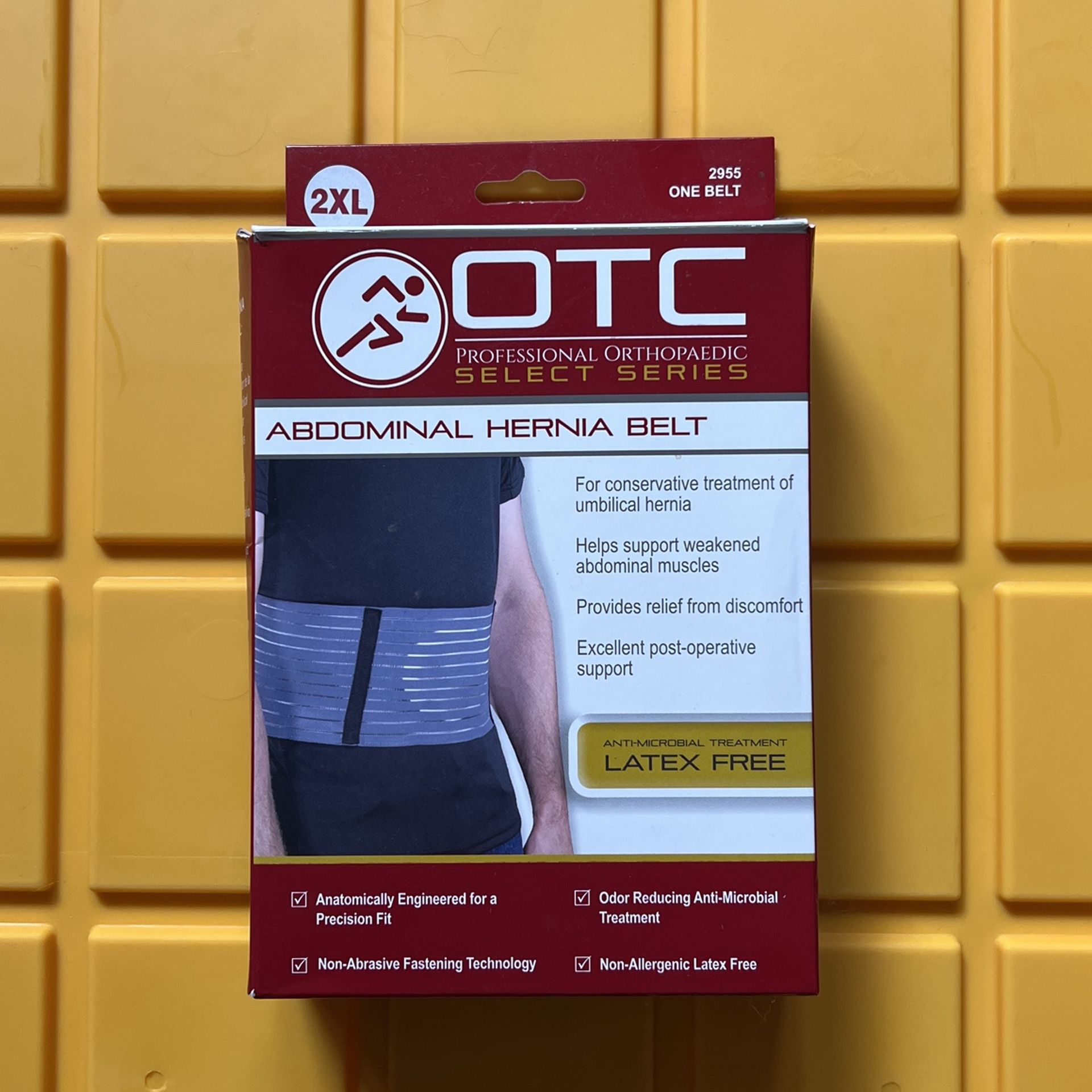 Abdominal Hernia Belt 2XL OTC Orthopedic Binder Medical Grade Select 2955
