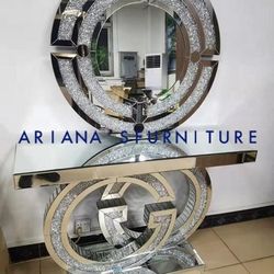 New GG Console Table + Mirror Set 
