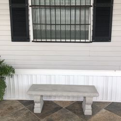 Straight Concrete Bench 
