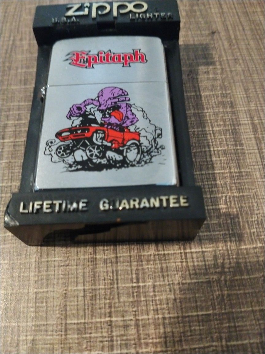 Very Rare Vintage Epitaph Records Zippo