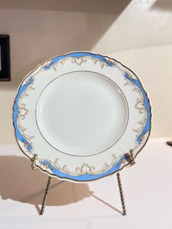 Blue and gold plate
