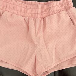 Pink Girls Activewear Shorts