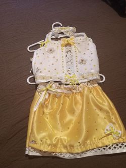 Baby clothes set 6 months to 1 year beautiful set hand made elsia brand new includes skirt blouse hand made and tailored