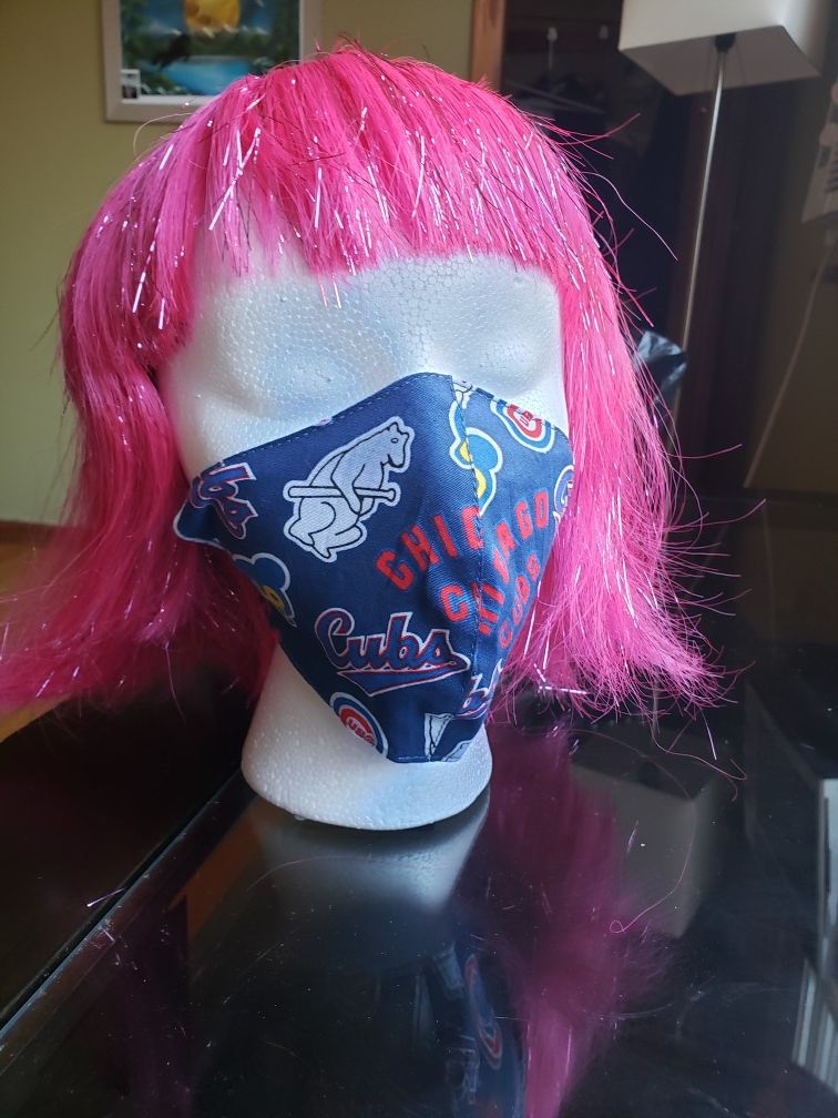 Chicago Cubs facemask with filter pocket