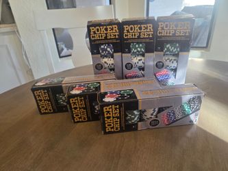 Poker Chip Set (6 unopened sets) $36