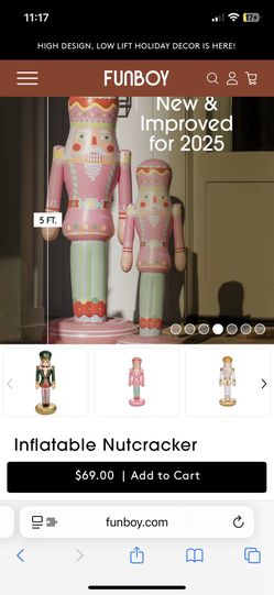 5ft Inflatable Nutcracker 