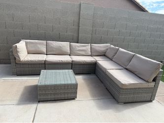 Patio set with new cushions