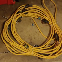 Heavy Duty 100ft  Construction Lights Extension Cord